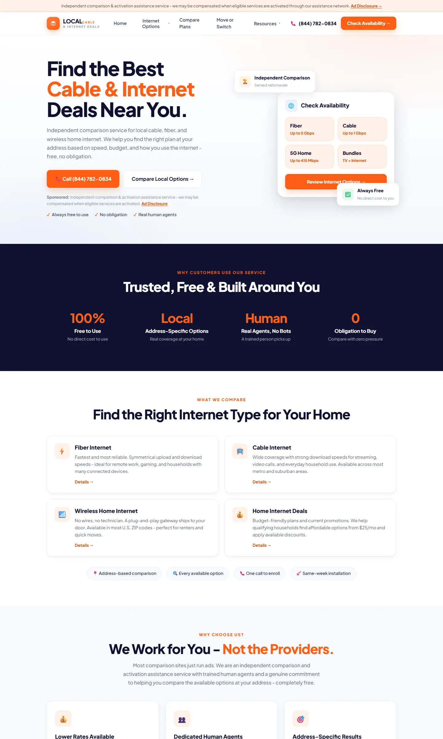 localcableandinternetdeals.com homepage