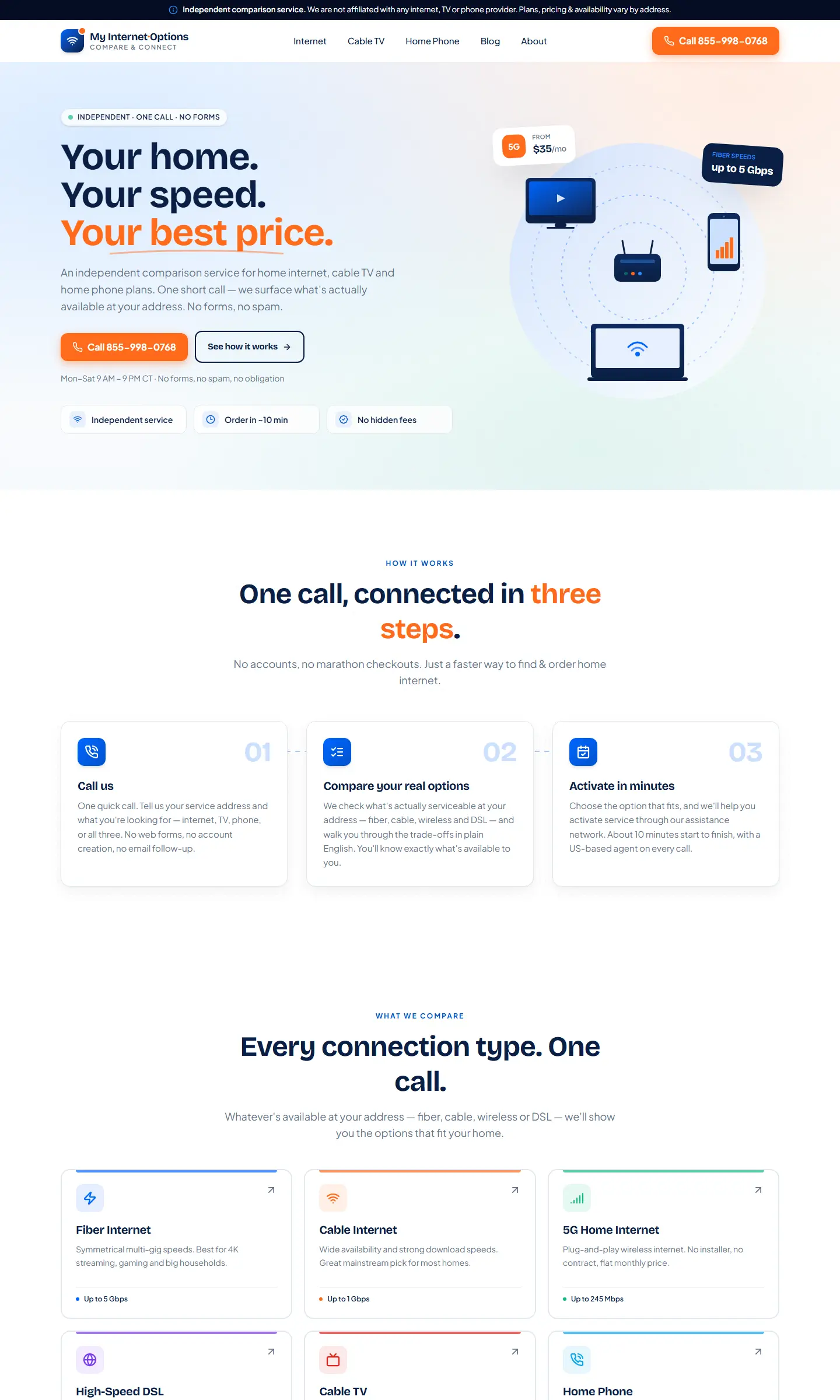 myinternetoptions.us homepage